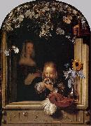Boy Blowing Bubbles Frans van Mieris